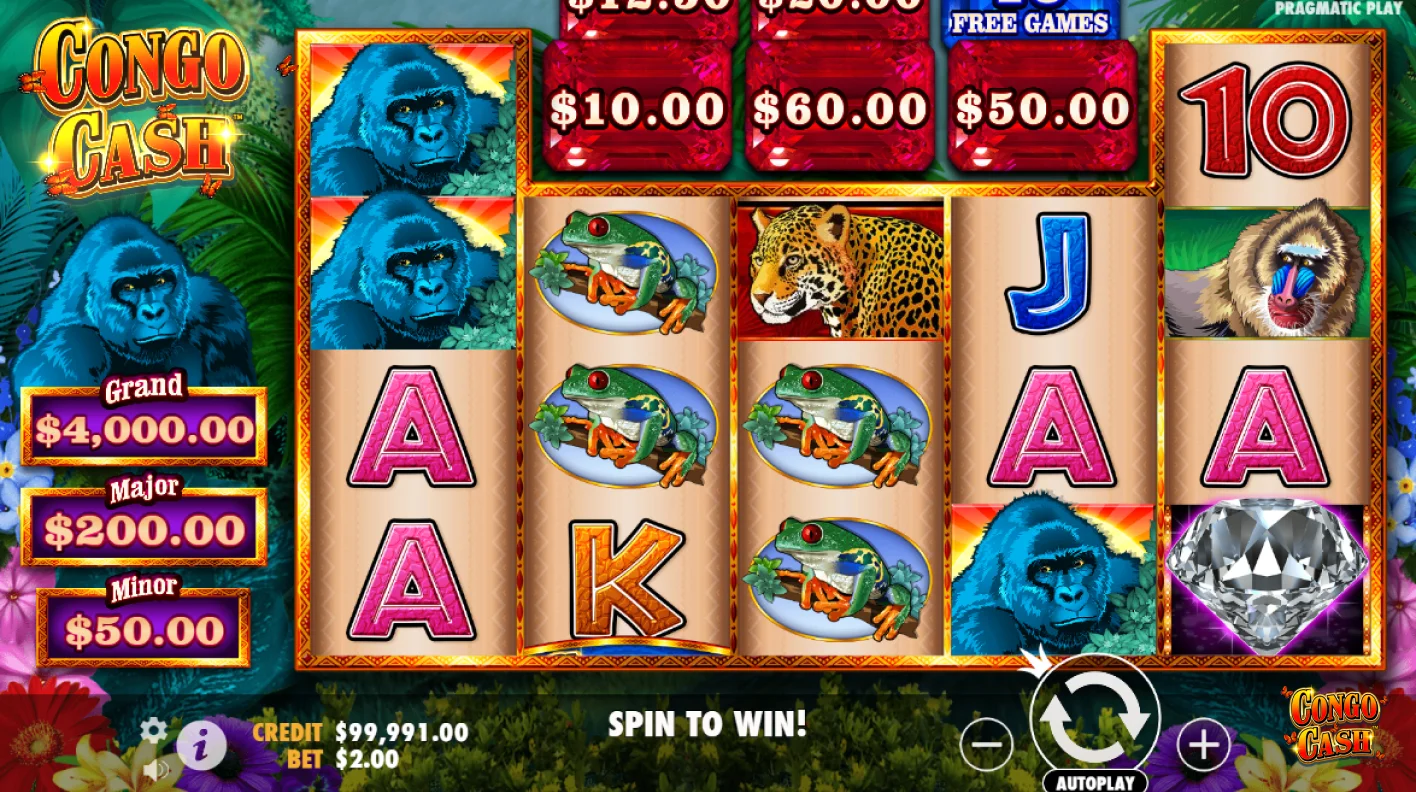 Juegue Congo Cash y Gane